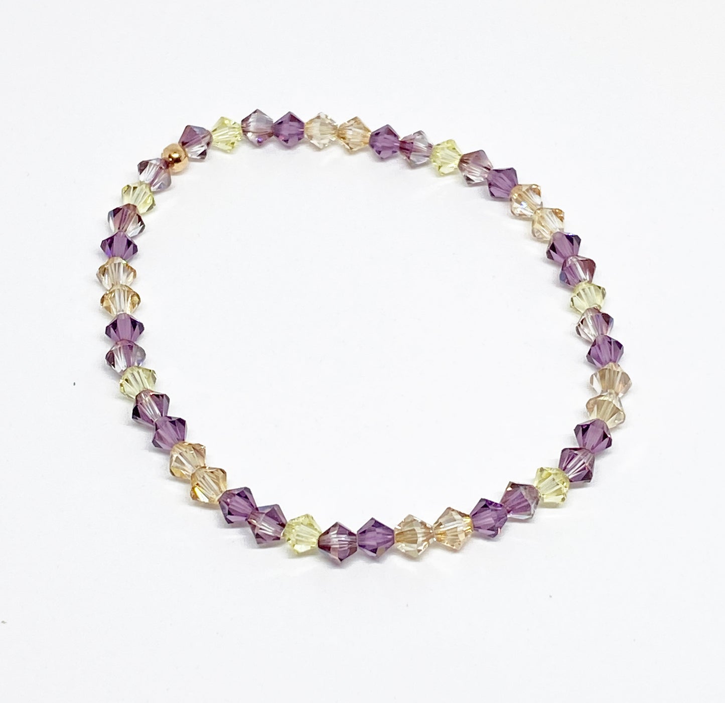 Swarovski Crystal Stretch Accent Bracelet in Golden Bloom