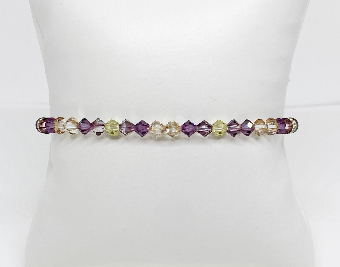 Swarovski Crystal Stretch Accent Bracelet in Golden Bloom