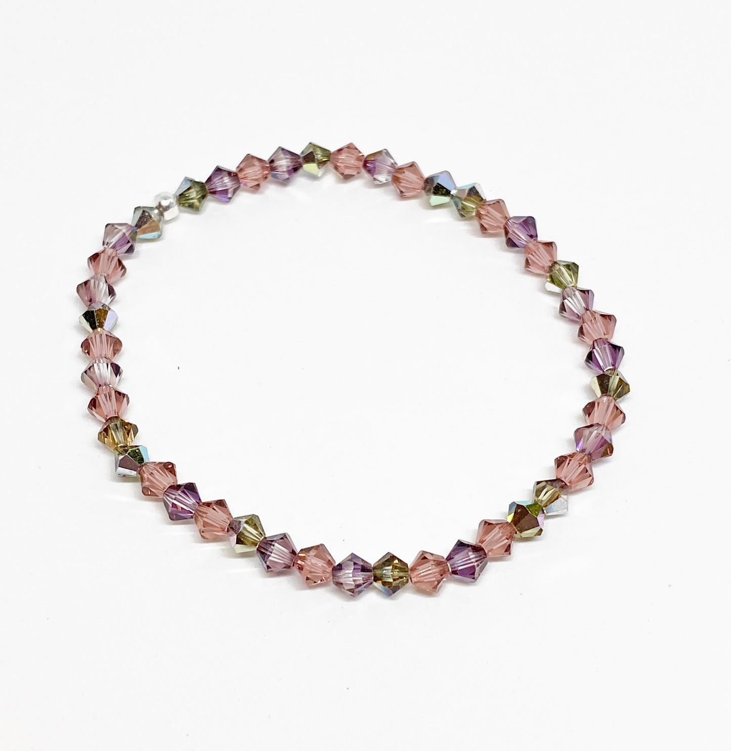 Swarovski Crystal Stretch Accent Bracelet in Dusky Bloom