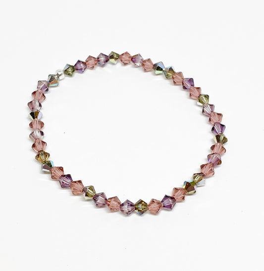 Swarovski Crystal Stretch Accent Bracelet in Dusky Bloom