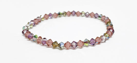 Swarovski Crystal Stretch Accent Bracelet in Dusky Bloom
