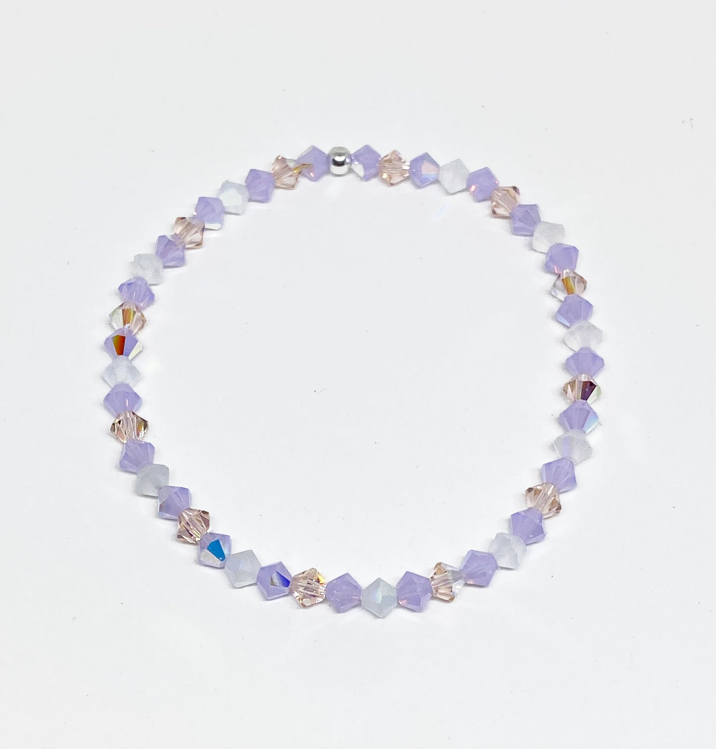 Swarovski Crystal Stretch Accent Bracelet in Opaline Dream