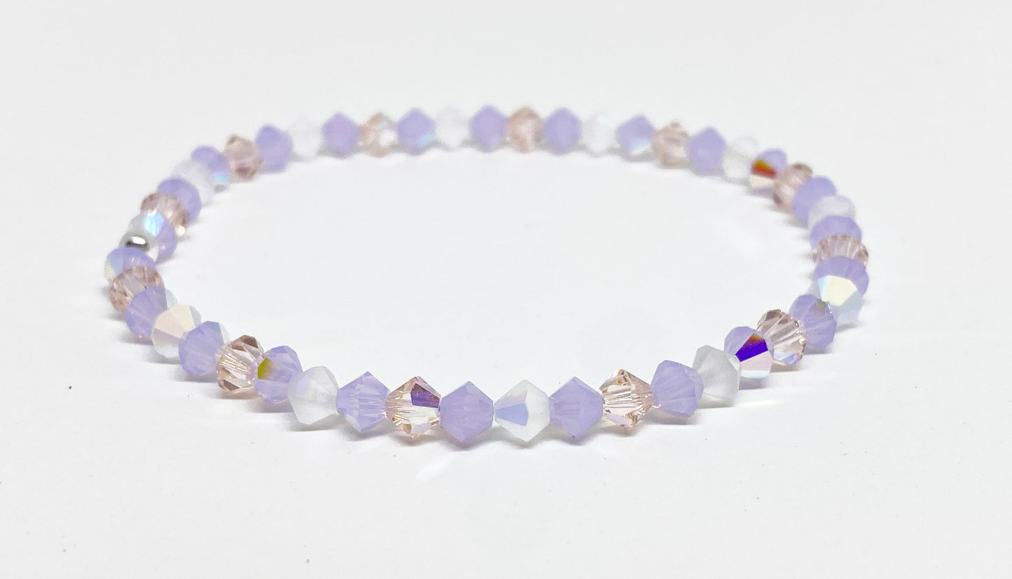 Swarovski Crystal Stretch Accent Bracelet in Opaline Dream