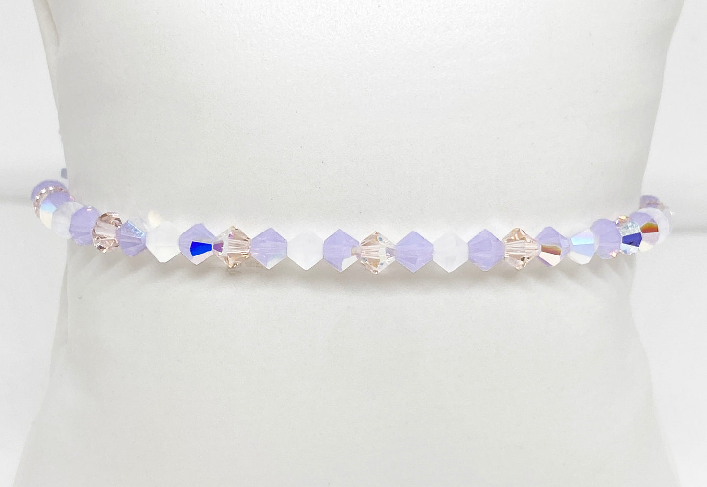 Swarovski Crystal Stretch Accent Bracelet in Opaline Dream