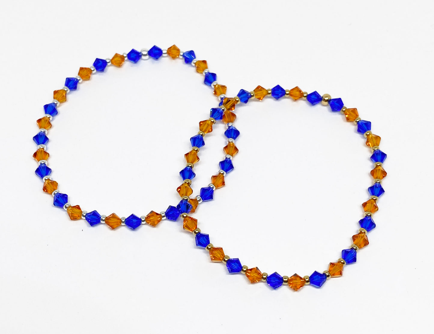 NY KNICKS Inspired Swarovski Crystal Stretch Accent Bracelet in Manhattan Lights
