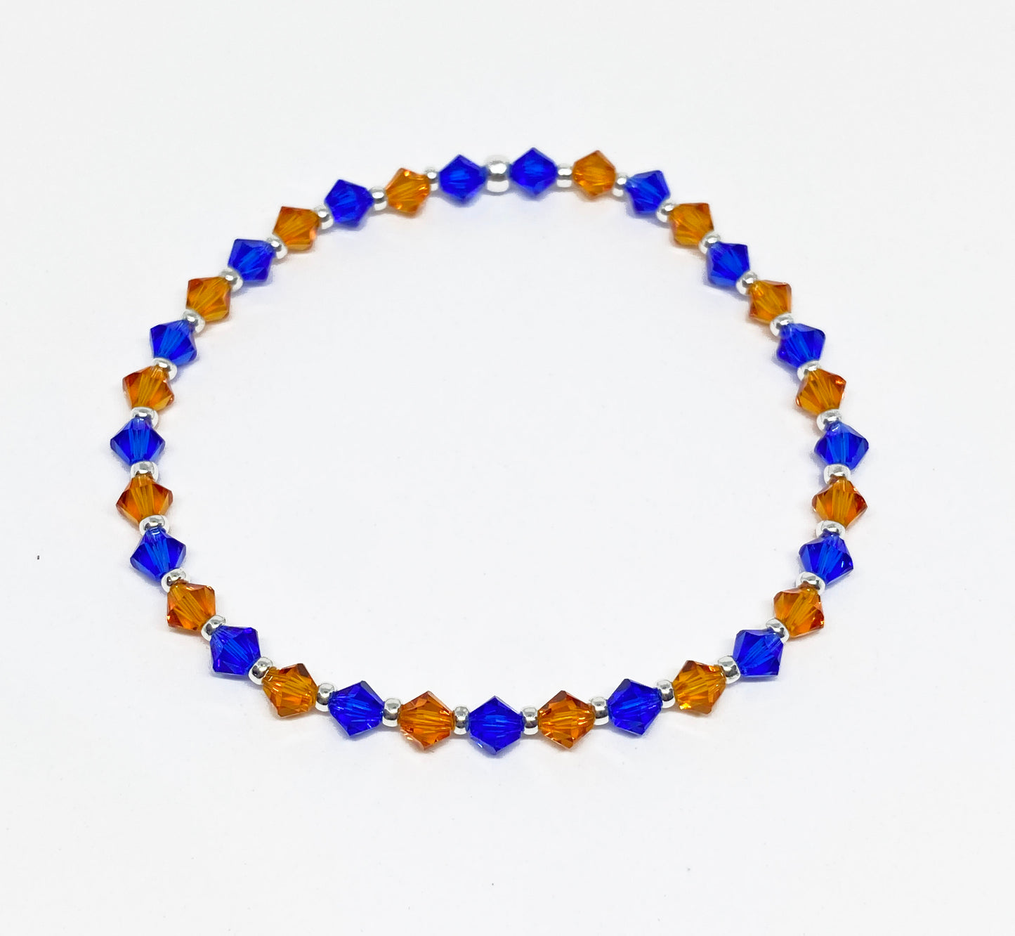 NY KNICKS Inspired Swarovski Crystal Stretch Accent Bracelet in Manhattan Lights
