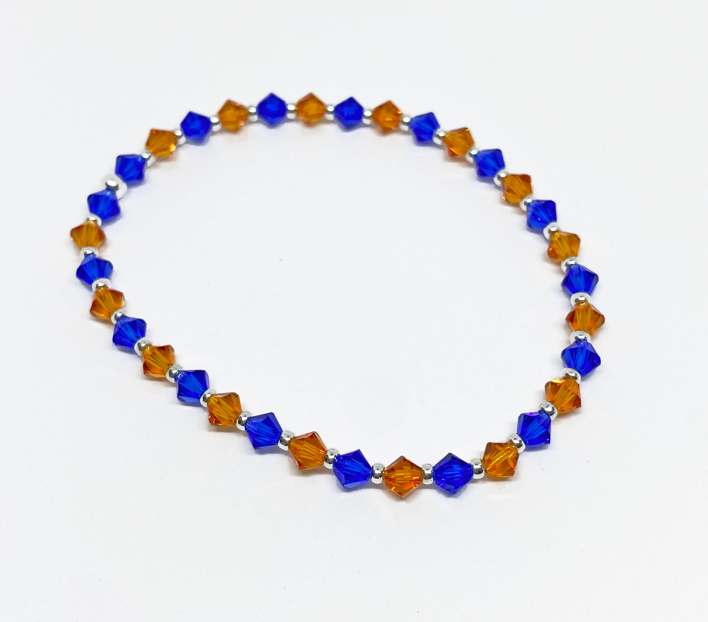 NY KNICKS Inspired Swarovski Crystal Stretch Accent Bracelet in Manhattan Lights