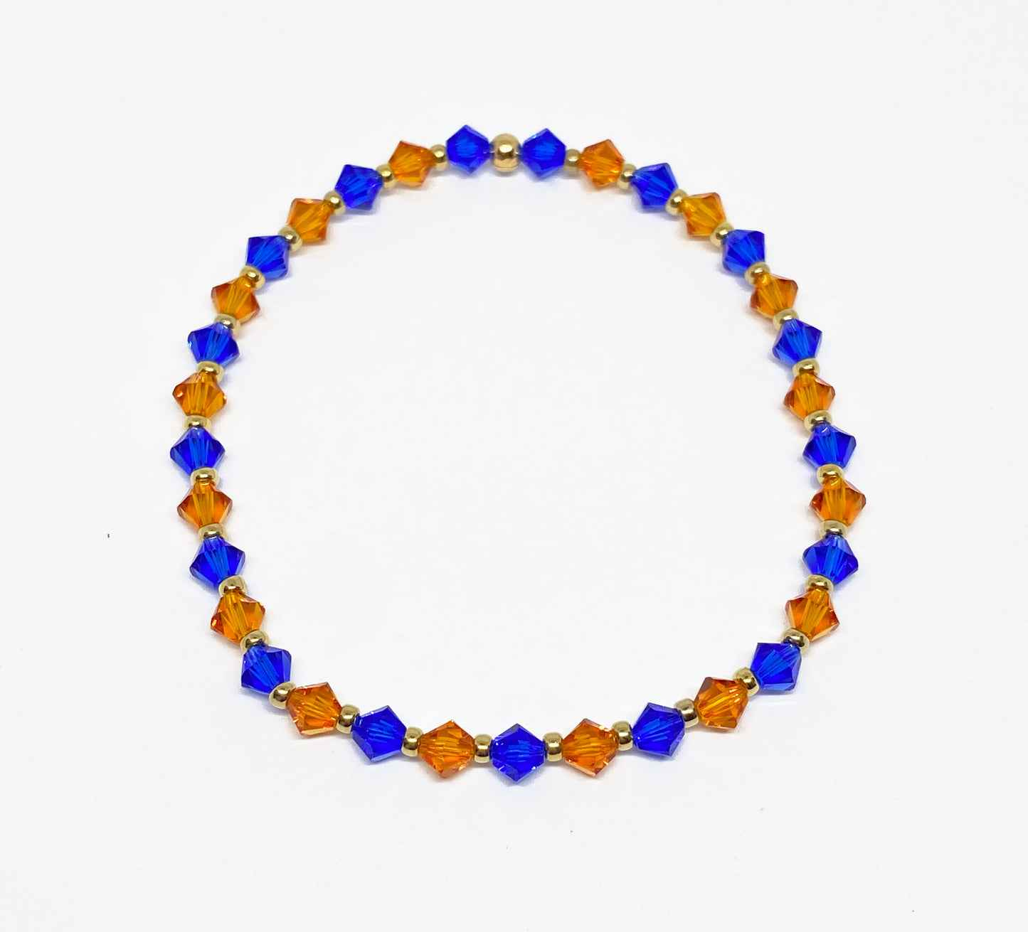 NY KNICKS Inspired Swarovski Crystal Stretch Accent Bracelet in Manhattan Lights