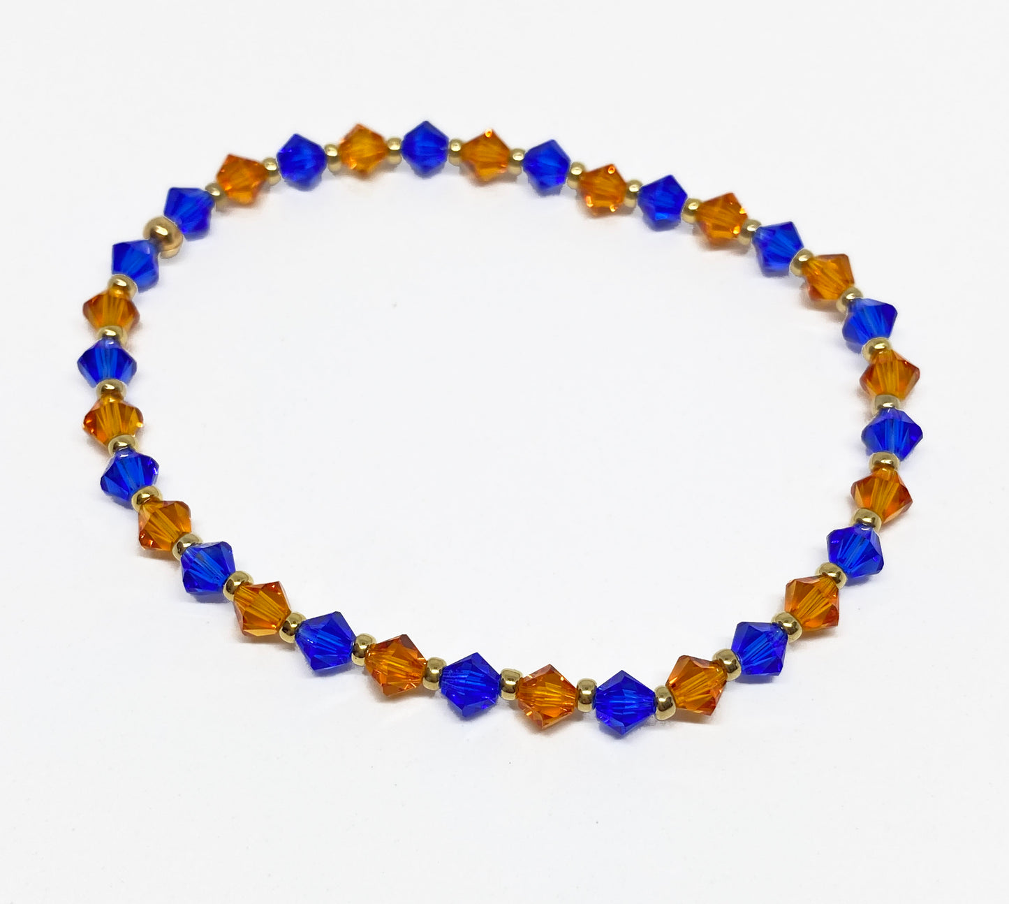 NY KNICKS Inspired Swarovski Crystal Stretch Accent Bracelet in Manhattan Lights