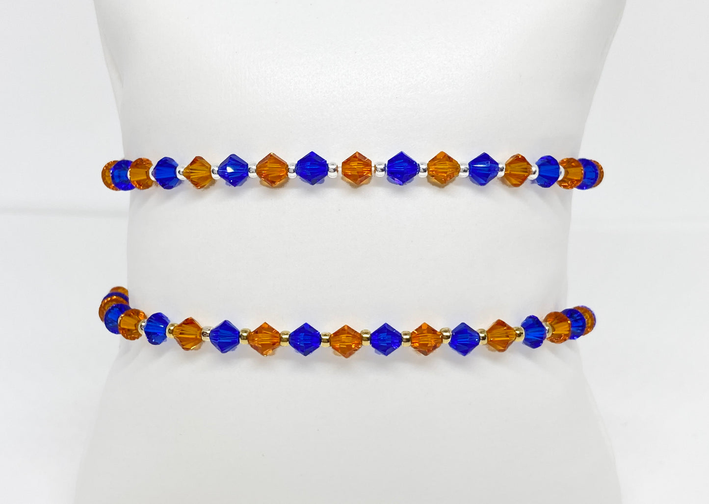 NY KNICKS Inspired Swarovski Crystal Stretch Accent Bracelet in Manhattan Lights