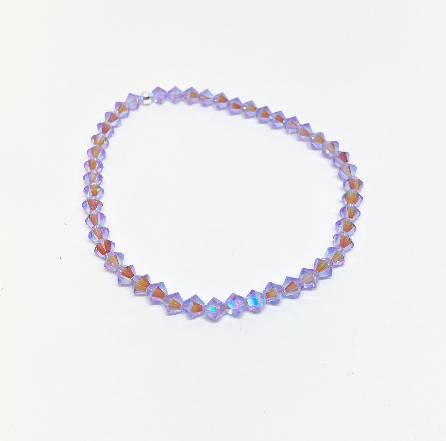 Swarovski Crystal Stretch Accent Bracelet in Violet Reverie