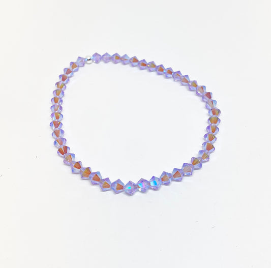 Swarovski Crystal Stretch Accent Bracelet in Violet Reverie