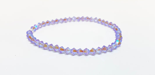 Swarovski Crystal Stretch Accent Bracelet in Violet Reverie