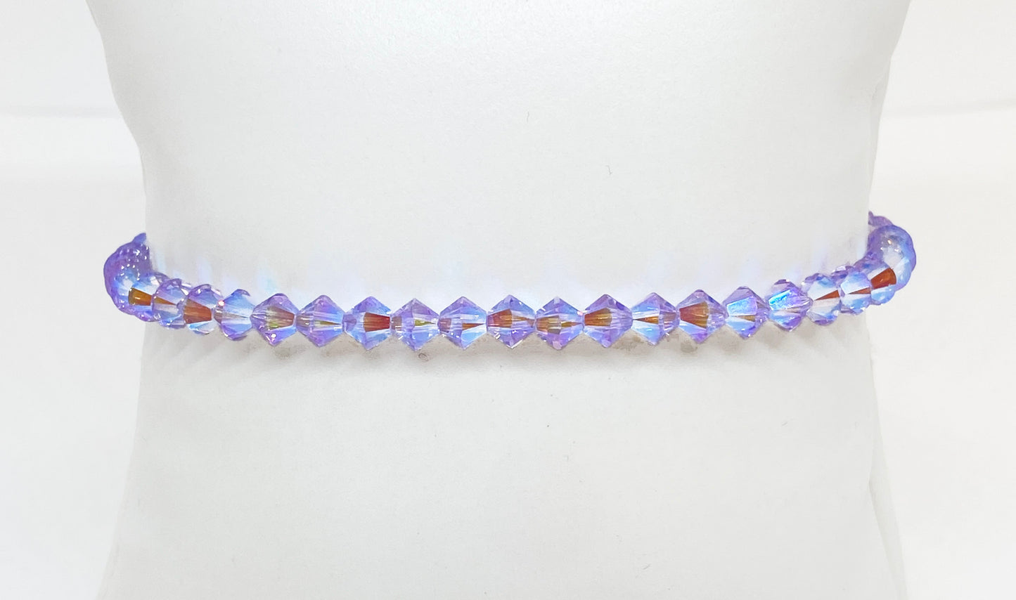 Swarovski Crystal Stretch Accent Bracelet in Violet Reverie
