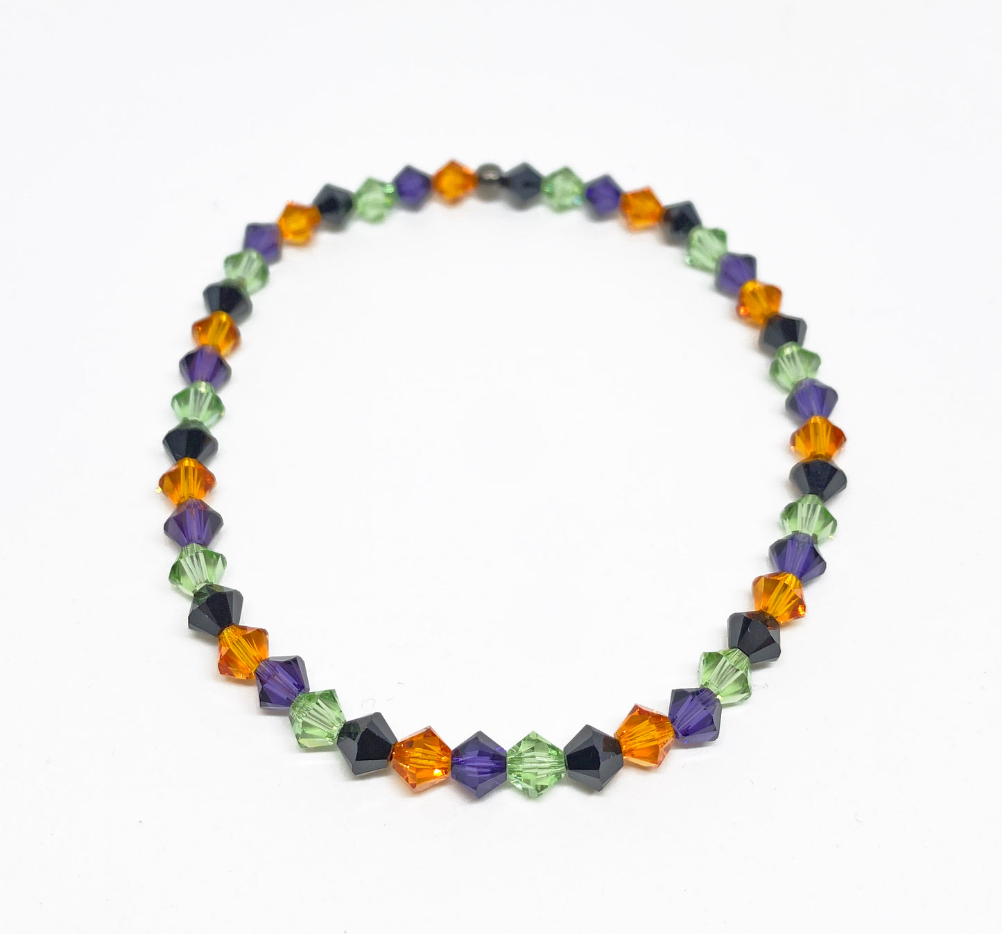 Halloween Swarovski Crystal Beaded Stretch Bracelet in Magic Spell