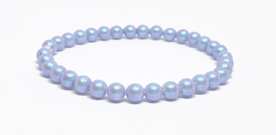 Swarovski Pearl Accent Bead Bracelet in Iridescent Dreamy Blue