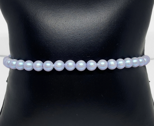 Swarovski Pearl Accent Bead Bracelet in Iridescent Dreamy Blue