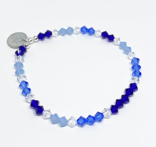 Swarovski Crystal Limited Edition Charity Bracelet supporting Autism Awareness in Brilliance Blue