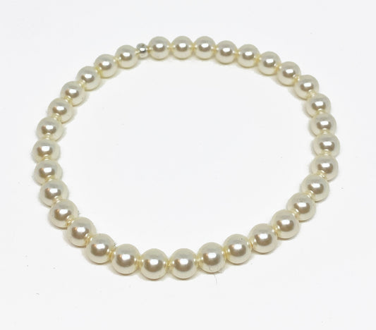 Swarovski Pearl Accent Bracelet in Classic Cream