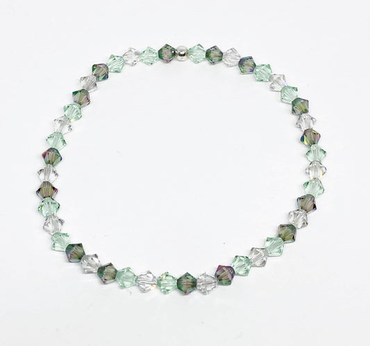 Swarovski Crystal Accent Bracelet in Chrysolite Shine - Paradise Shine and Chrysolite