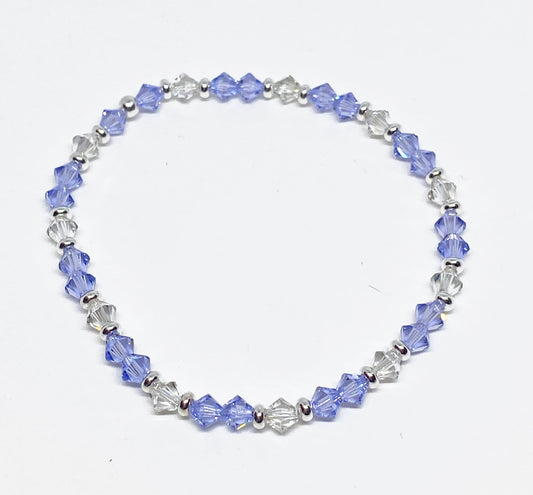 Swarovski Crystal Accent Bracelet in Provence Lavender