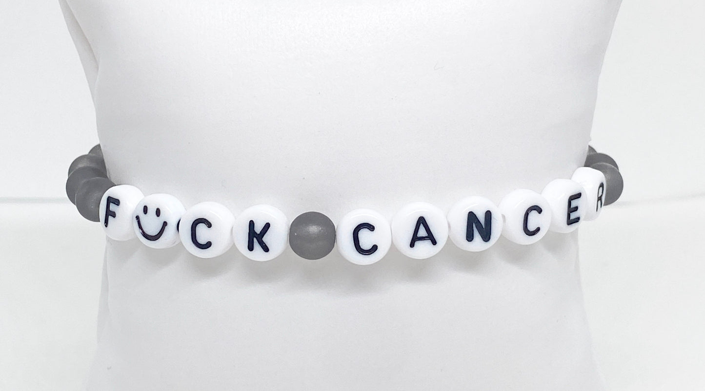 F*CK CANCER Limited Edition Charity Bracelet supporting the American Cancer Society