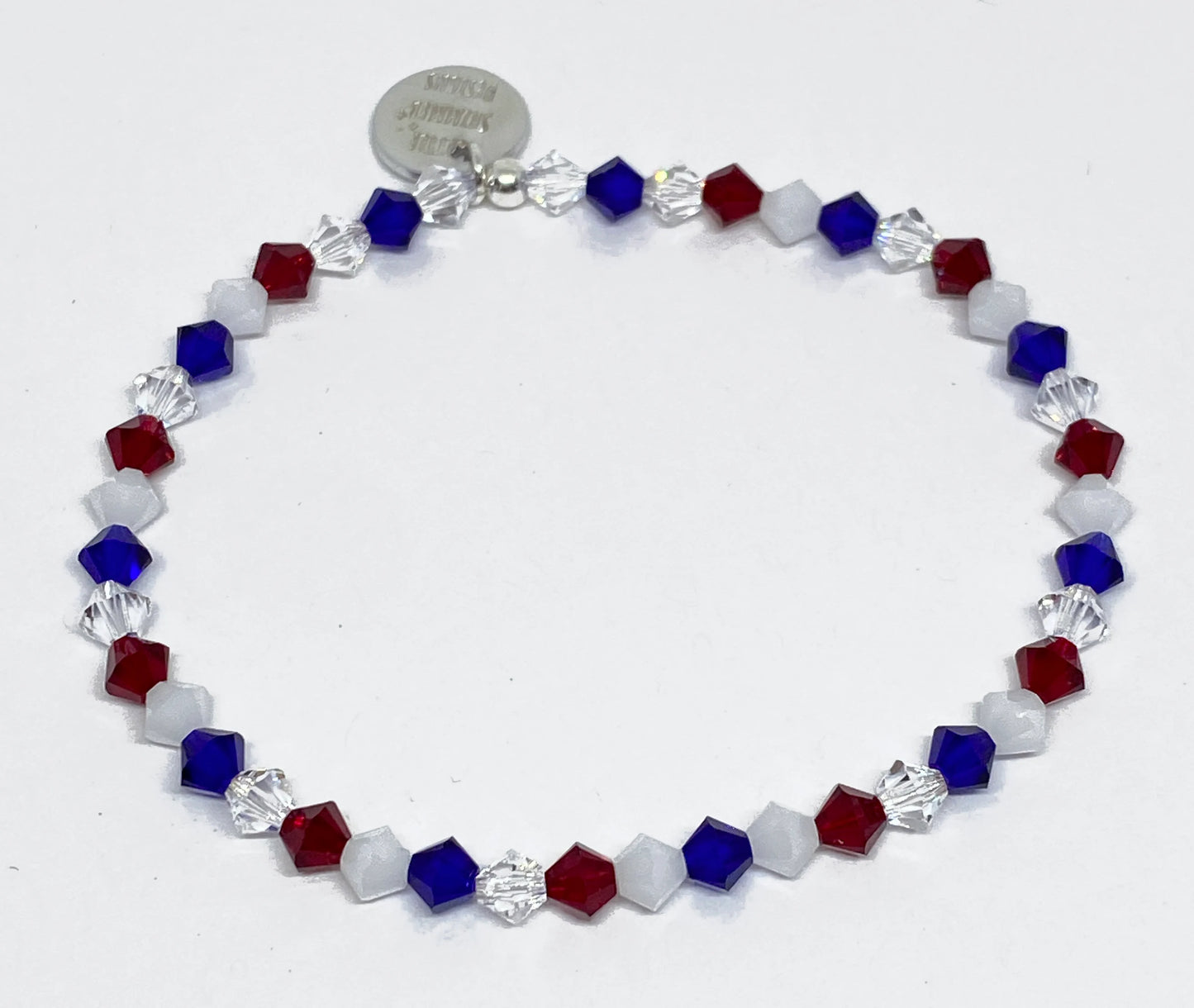 Swarovski Crystal Accent Bracelet in Americana - Red, White & Blue Swarovski Bracelet!